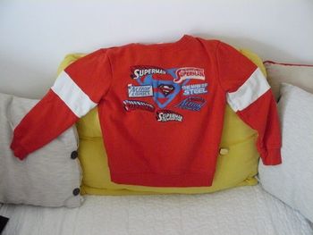 Sweat Superman taille 10 ans rouge