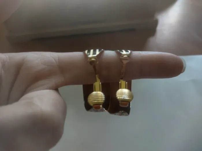 Paire Créole clips vintage - photo numéro 4