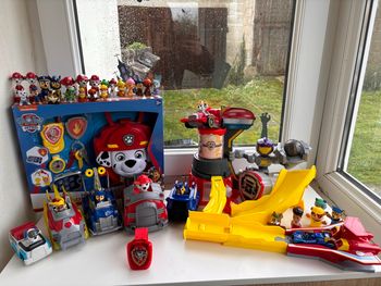 Lot pat patrouille - Paw patrol - Circuit véhicules et personnages mission spéciale - Mighty meteor track set