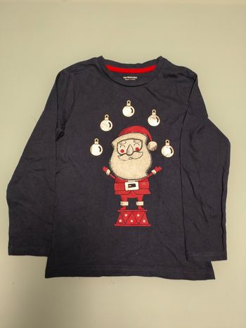 Tee-shirt manches longues Noël taille 6 ans 114 cm