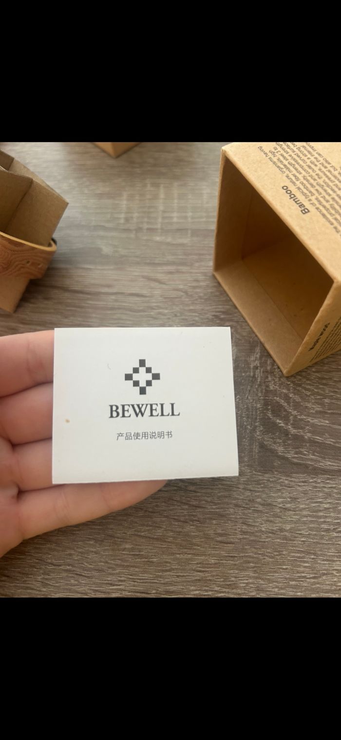 Montre mixtes Bewell en bambou - photo numéro 4