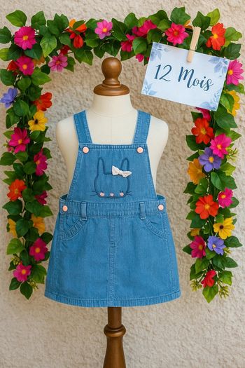 Robe salopette 12mois Kiabi