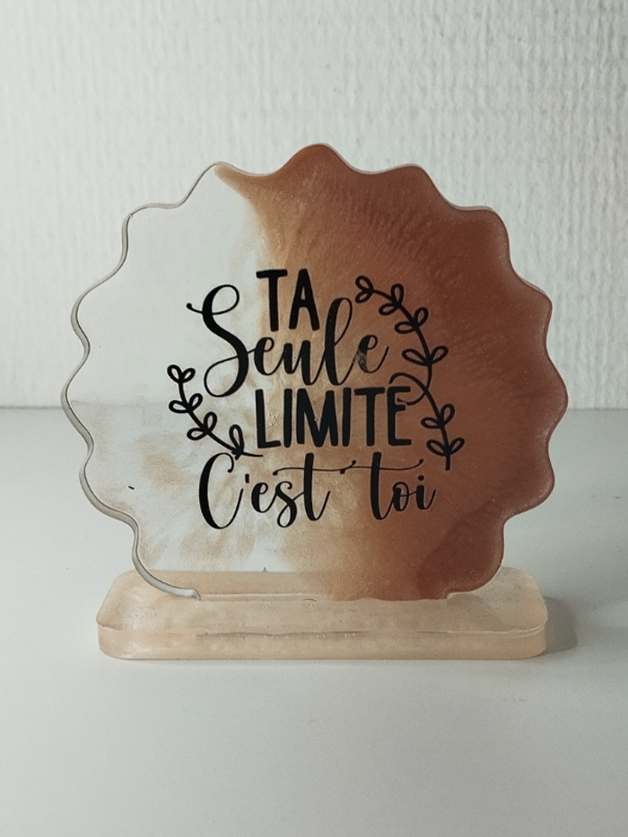 idée cadeau ornement bureau coiffeuse couvre tasse en résine abr031