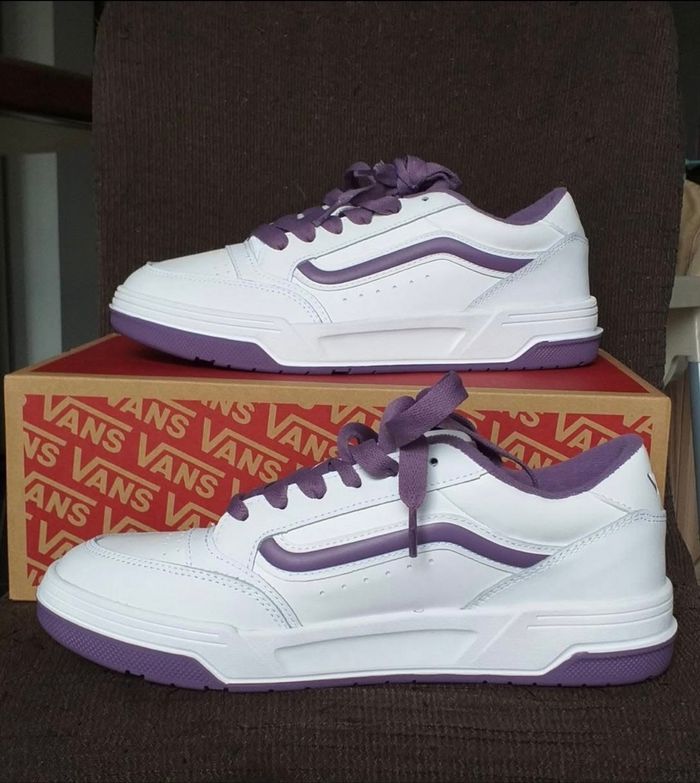 Vans cuir violette neuves - photo numéro 3