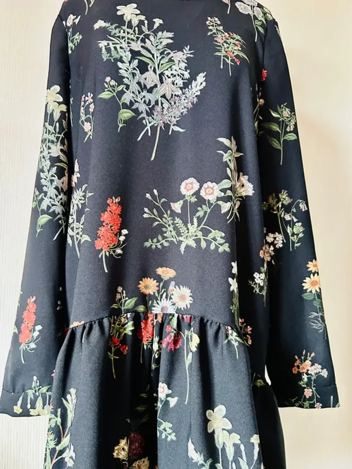 🖤🌿Robe combishort fleuri Boho chic Zara S/36 Floral print Romper dress🌿🖤 - photo numéro 13