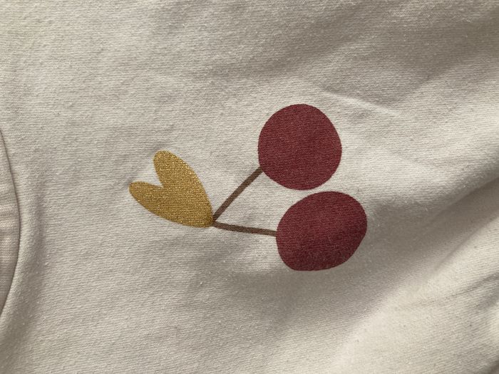 sweat motif cerises bébé 9 mois - photo numéro 2