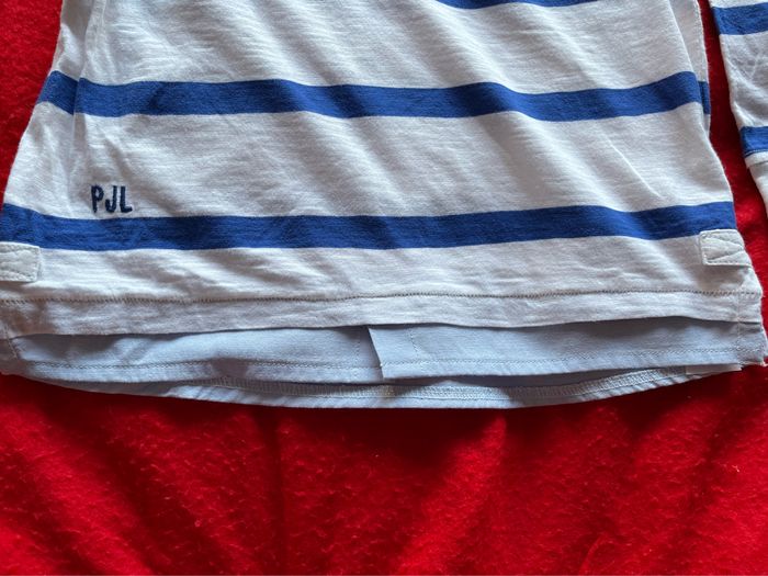 Polo chemise 2 en 1 blanc et bleu - photo numéro 3