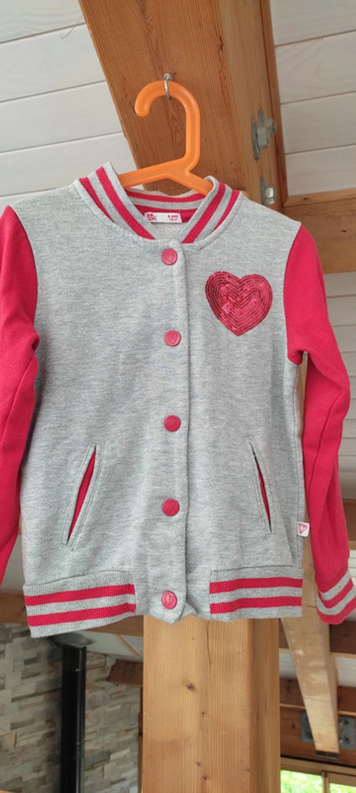 Veste DPAM taille 8 ans coeur - photo numéro 2