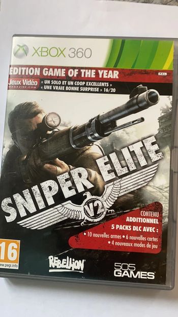sniper elite v2 game of the year xbox 360