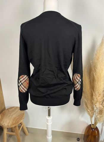 Pull en laine noir Burberry