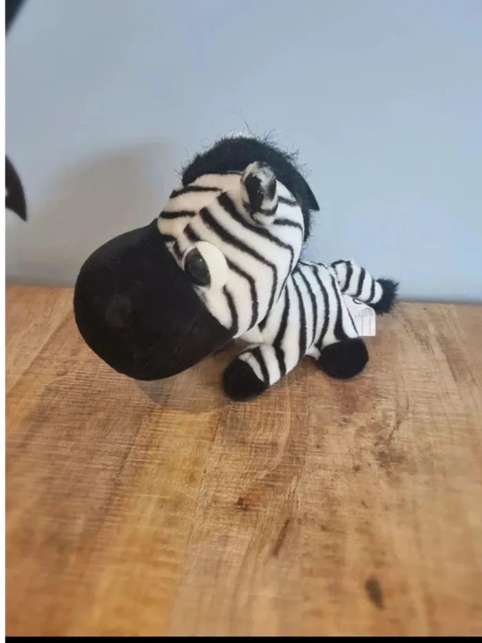 Peluche zèbre big headz 20cm - photo numéro 3