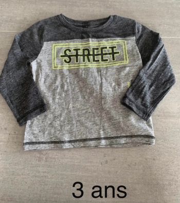 Tee-shirts gris 3 ans