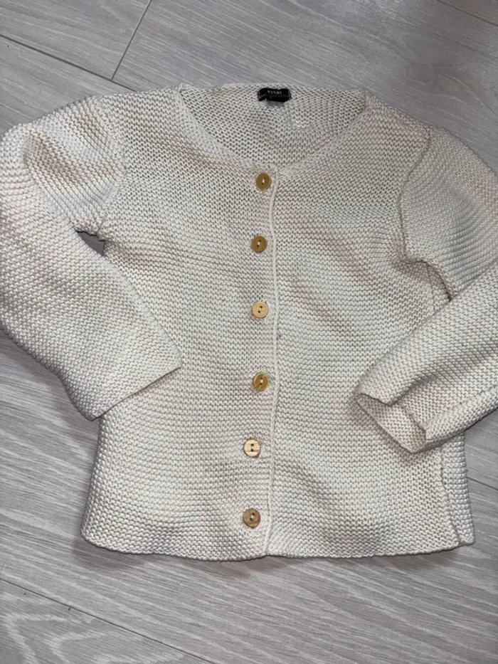 Gilet blanc en maille