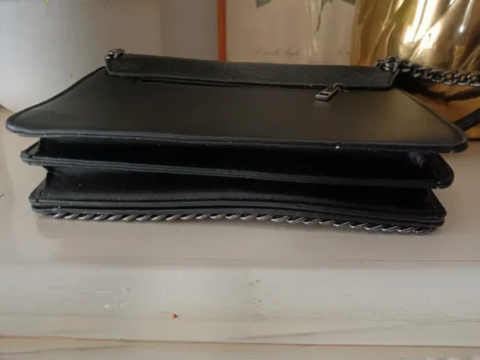 Sac chaîne effet python noir - photo numéro 5