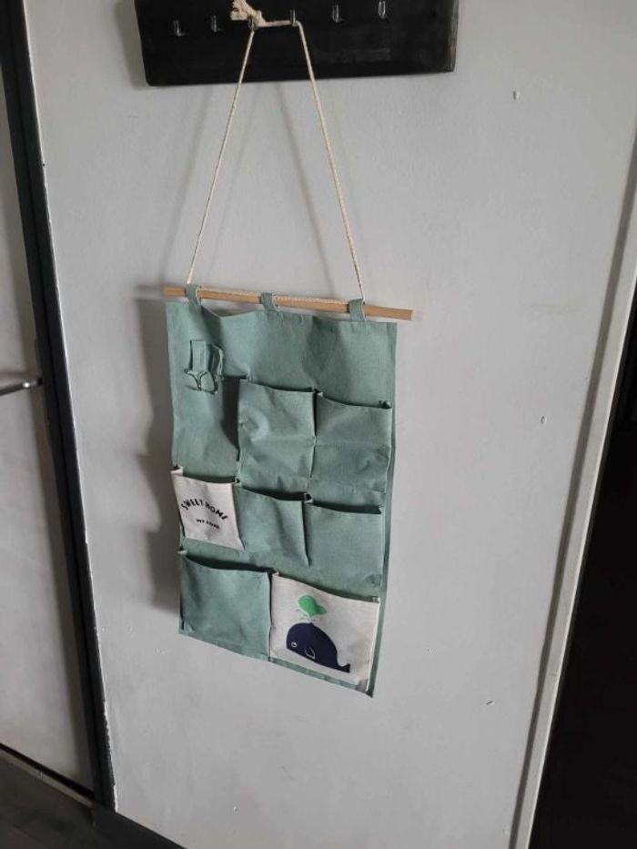 Rangement murale vert menthe