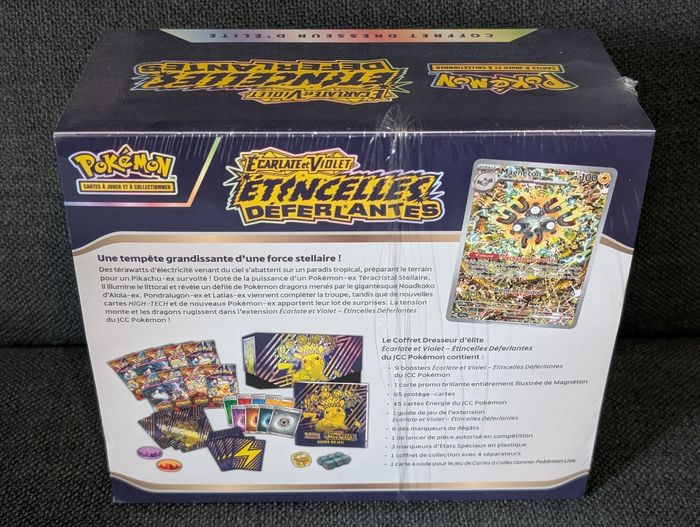 ETB Pokémon Coffret Dresseur d'élite Pikachu Étincelles Déferlantes EV08 Fr - photo numéro 2