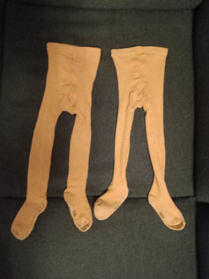 Lot de 2 collants orange