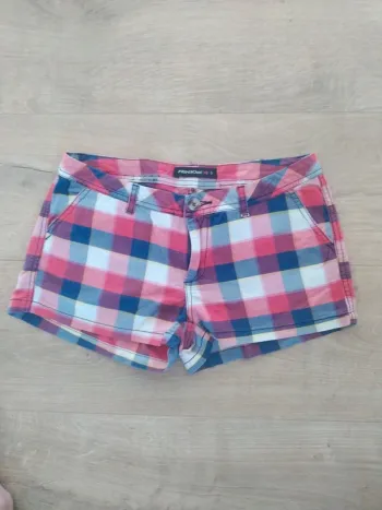 Short coloré à carreaux Fishbone S