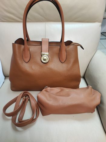 Sac à main Ted lapidus avec pochette et bandoulière 