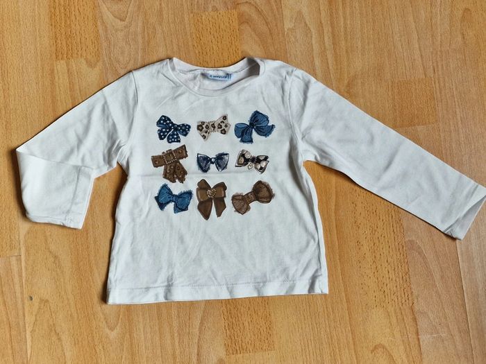 Lot 2 Tee-shirt Mayoral fille 2 ans - photo numéro 2