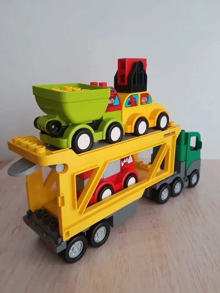 Camion transporteur et véhicules Lego Duplo - photo numéro 5