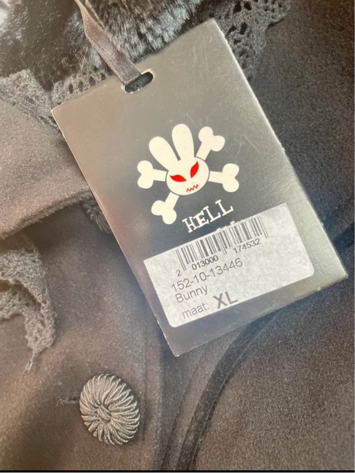 Superbe manteau Hell Bunny noir neuf taille XL 42 style vintage années 50 - photo numéro 10