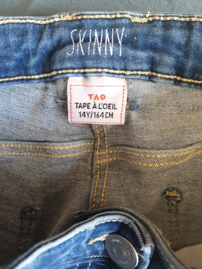 Jeans skinny 14 ans fille TAO - photo numéro 4