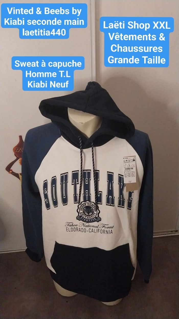Sweat à capuche T.L Kiabi