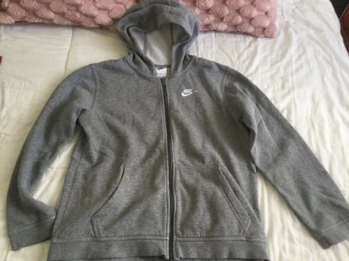 Sweet à capuche gris Nike - photo numéro 4