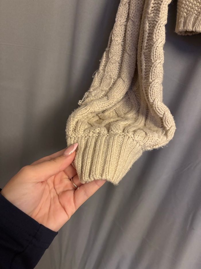 pull beige crop top - photo numéro 4