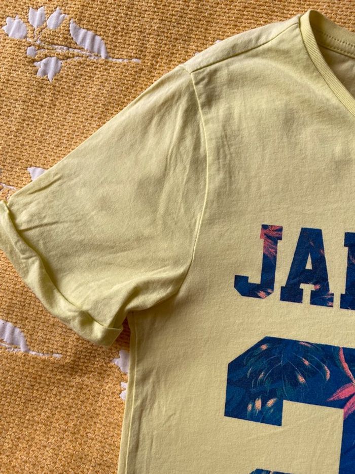 Tee-shirt jaune We taille xs 100% coton manches courts, col rond, neuf - photo numéro 7