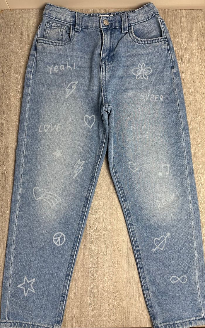 Jeans à motifs - taille 8 ans - photo numéro 2