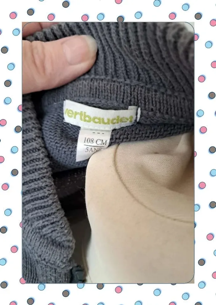 Gilet vert baudet 5 ans - photo numéro 5