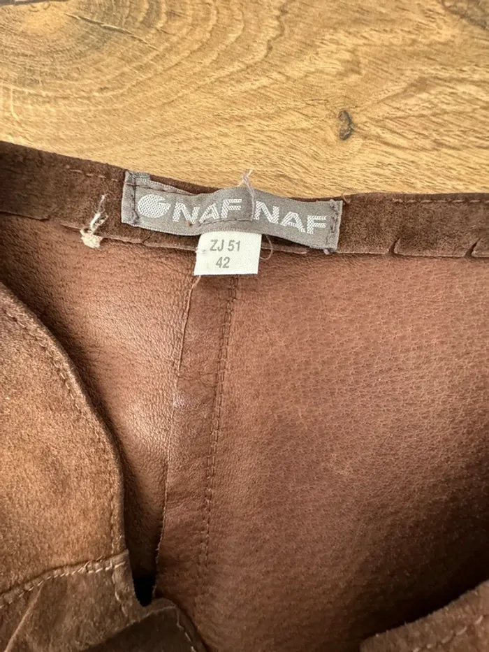 Jupe cuir daim NafNaf - photo numéro 7