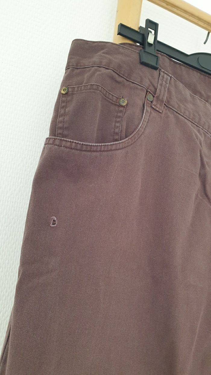 Pantalon jeans marron Taille 54/56 ou XXXL vetissimo - photo numéro 3
