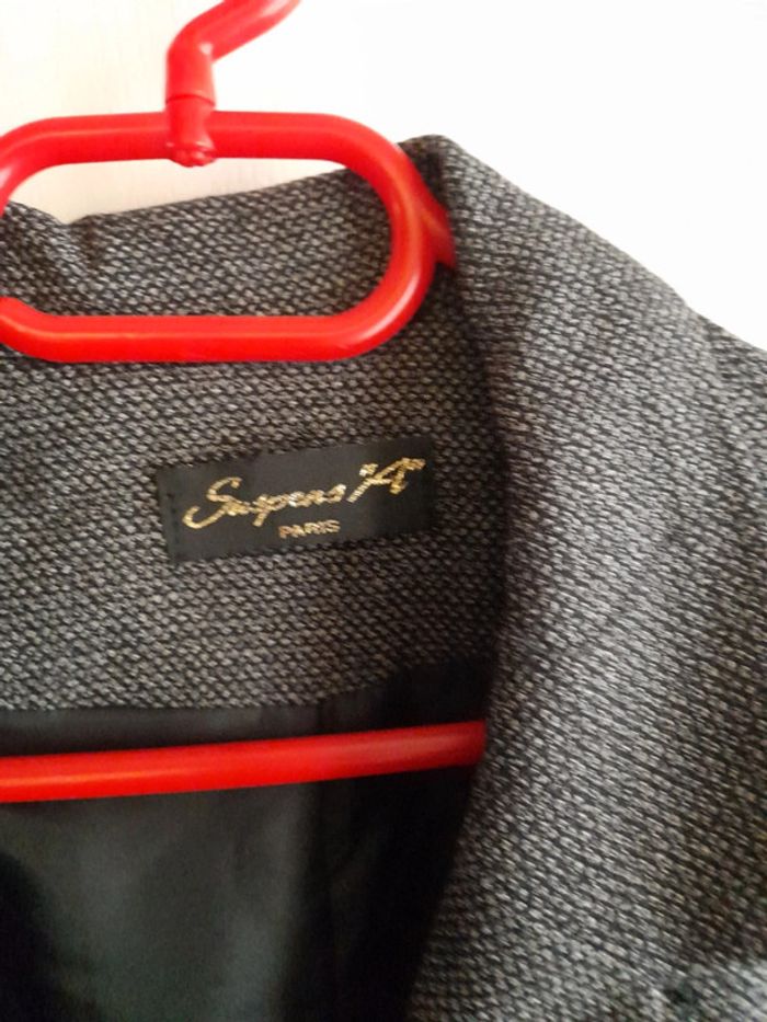 Blazer gris chiné - photo numéro 2