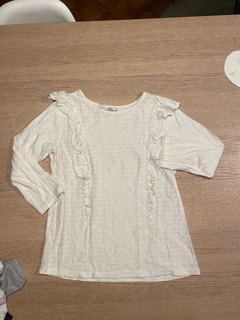 T shirt manches 3/4 Gémo taille M