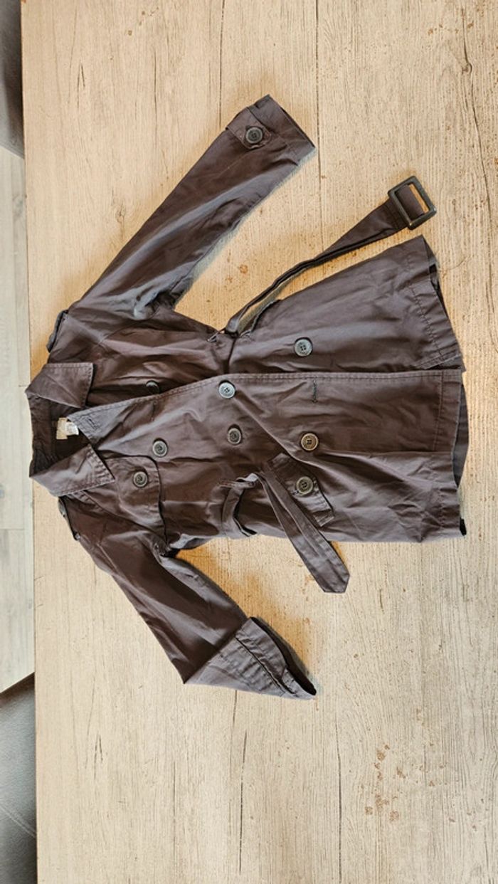 Imperméable fille gris, Cyrillus, 6 ans, nickel - photo numéro 4