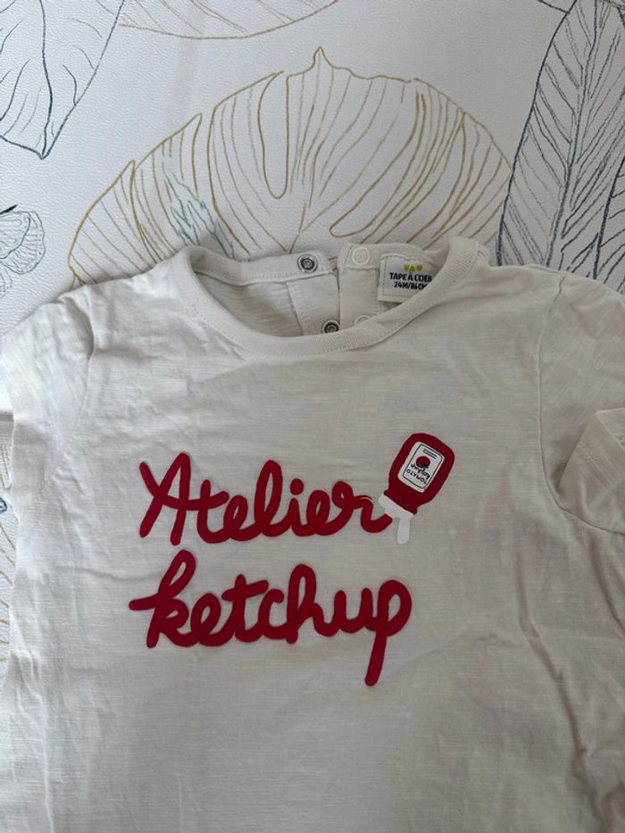T’es shirt tape à l’œil 86cm 2ans - photo numéro 2