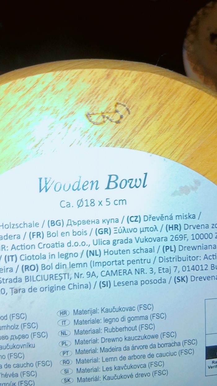 Assiette en bois..vide poche gravé a main - photo numéro 4