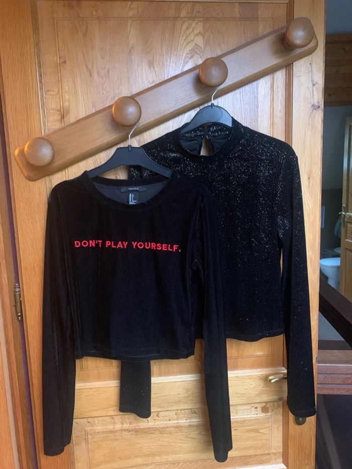 Lot 2 hauts manches longues Forever 21, taille S