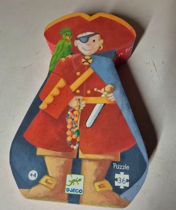 Puzzle 36 pièces djeco le pirate et son trésor