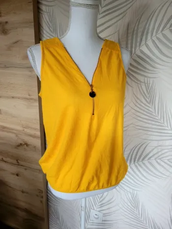 Top jaune femme taille 36 cache cache