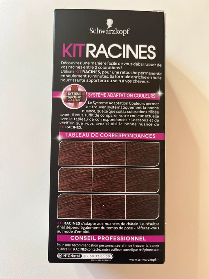 Lot de coloration et kit racines châtain pur neufs - photo numéro 3