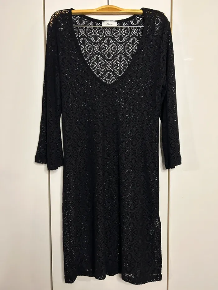 Nuisette noire ajourée Etam - Taille S