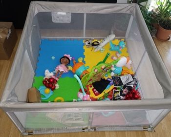 Parc bébé en tissu