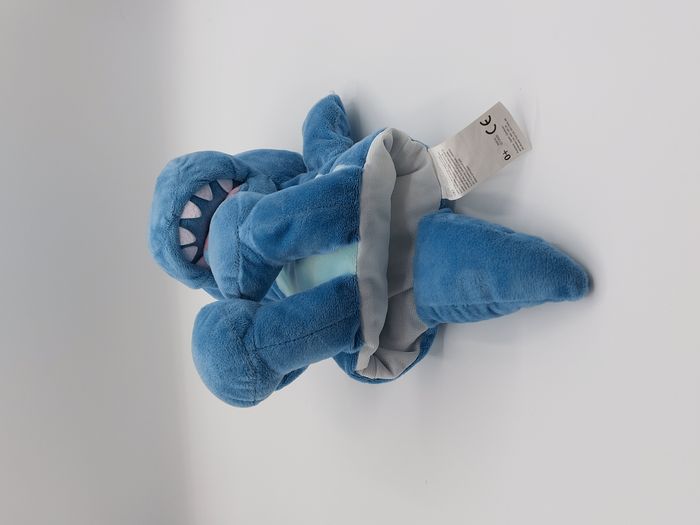 Peluche doudou marionnette dragon bleu rouge bordeaux 8th wonder ltd 35 cm - photo numéro 3