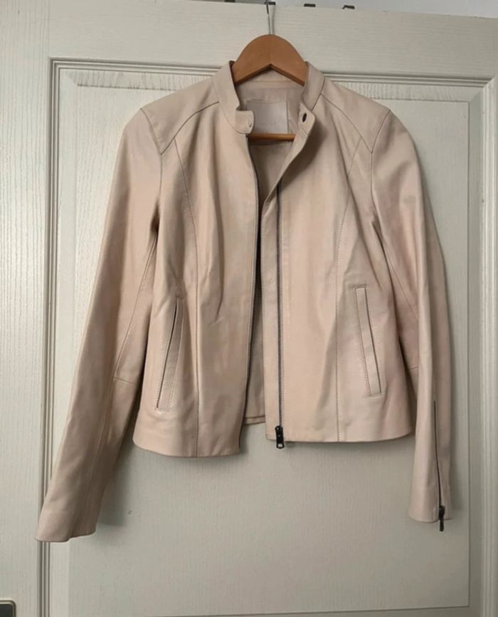 Petite veste beige simili Massimo duti taille s Couleur crème