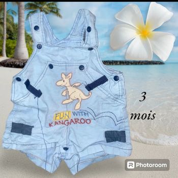 Salopette short bébé garçon