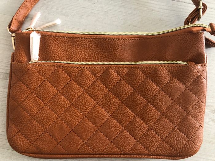 AN- Sac à main à bandoulière marron/moutarde NEUF - photo numéro 2